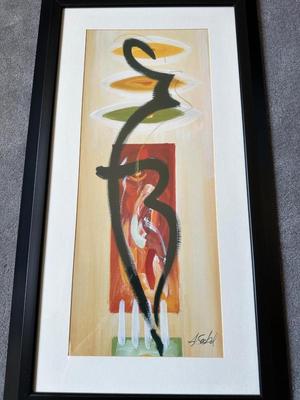 SIGNED BY ALFRED GOCKEL "FORCE OF NATURE" ABSTRACT