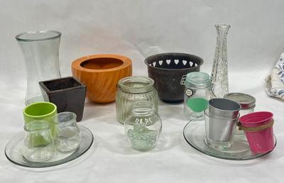 Misc pot and vase lot