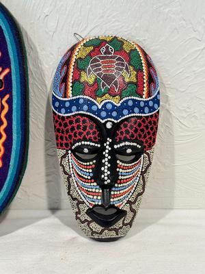 DETAILED, HANDCRAFTED WOODEN MASKS