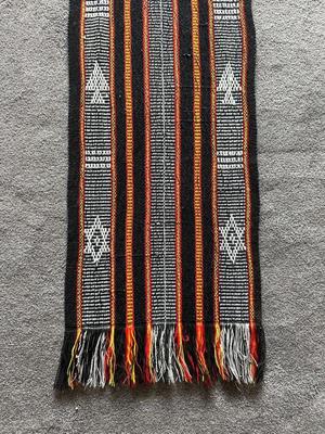 FRAMED ETHIOPIAN CROSS AND A HAND WOVEN SCARF/RUNNER
