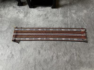 FRAMED ETHIOPIAN CROSS AND A HAND WOVEN SCARF/RUNNER
