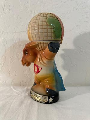 FULL JIM BEAM DONKEY CARRYING THE WORLD ON HIS SHOULDERS