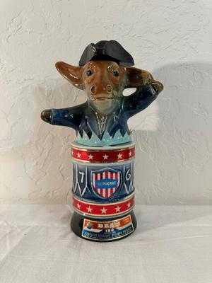 FULL 1976 JIM BEAM DEMOCRAT DONKEY DECANTER