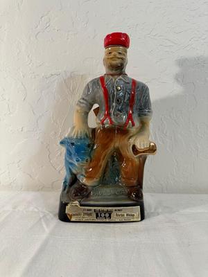 JIM BEAM 1970 PAUL BUNYAN AND BABE DECANTER