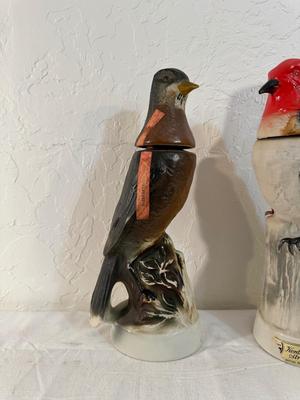 2 JIM BEAM BIRD DECANTERS