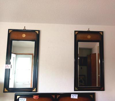 2 ASIAN STYLE WALL MIRRORS