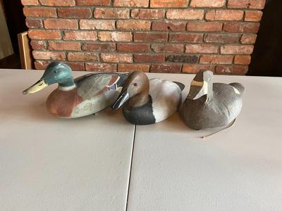 Lot of Duck Decoy Sculptures