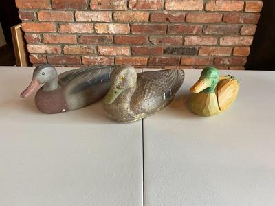 Lot of Decoy Duck Sculptures