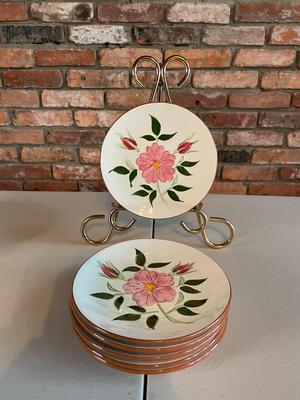 Vintage Stangl Pottery Plate/ Wild Rose Design