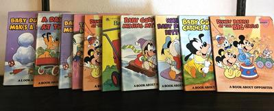 Set of 10 Disney Babies 1980's Board Books