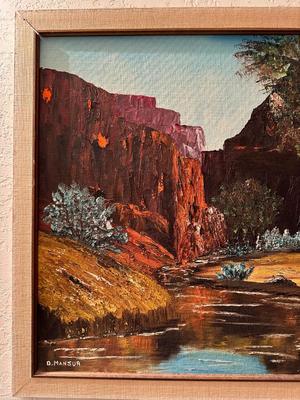 OIL PAINTING BY ARTIST D MANSUA