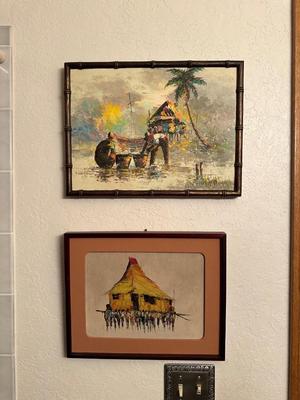 2 SIGNED OIL PAINTINGS