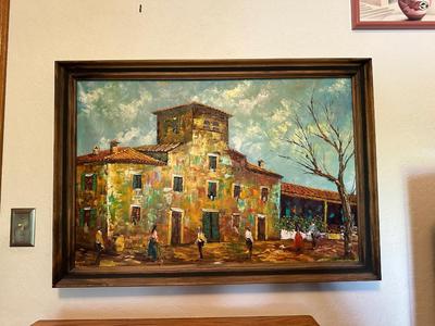 SIGNED OIL PAINTING ON CANVAS