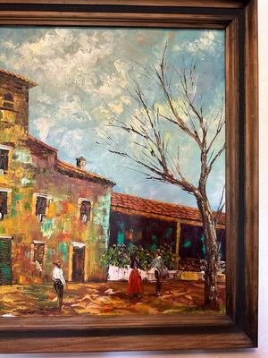 SIGNED OIL PAINTING ON CANVAS
