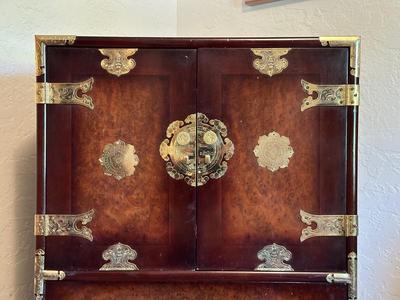 KOREAN TANSU-STYLE CHINOISERIE NARROW CHEST