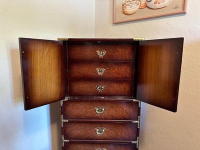KOREAN TANSU-STYLE CHINOISERIE NARROW CHEST
