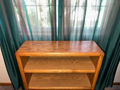 SOLID WOOD BOOKCASE W/ADJUSTABLE SHELVES