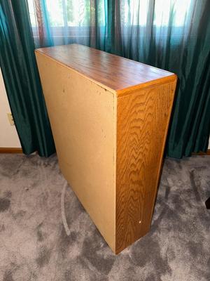 SOLID WOOD BOOKCASE W/ADJUSTABLE SHELVES