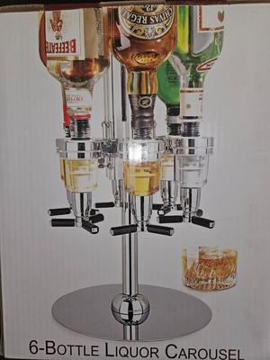 6 Bottle Liquor Carousel