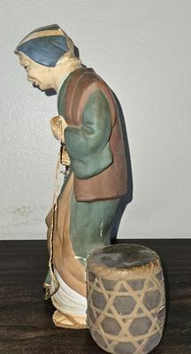 Vintage Norcrest Japanese Old Asian Woman Statue