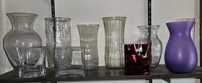 Lot of 9 Vases