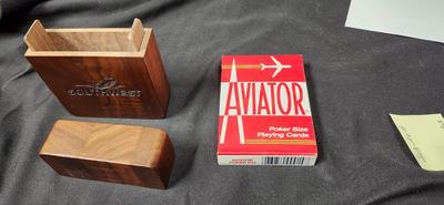 Southwest Airlines Wooden Boxed Plating Cards