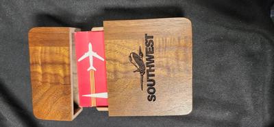 Southwest Airlines Wooden Boxed Plating Cards