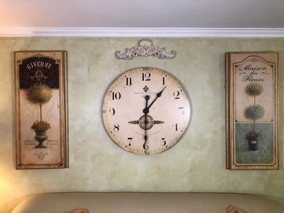 LOT 81L: Large Timework French Replica Clock by Antoine de Praiteau, 
