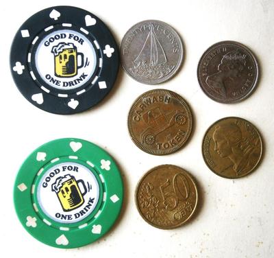 Lotof Tokens and Coins