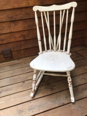 Vintage Small Painted Rocking Chair