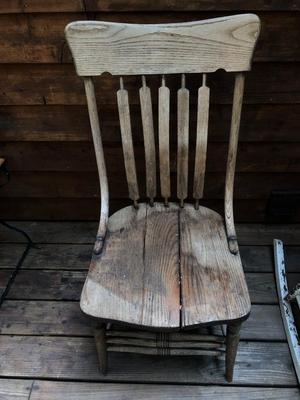 Vintage Keywood Brothers Oak Chair, As Is