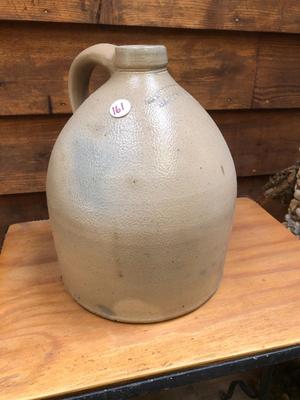 VIntage Light Brown Jug with Corncob Stopper