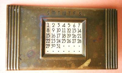 Antique "AUTOMATIC 50 YEAR CALENDAR"