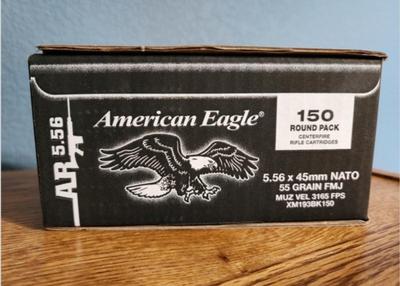 Brand New AMERICAN EAGLE 5.56 X 45 NATO 55 Grain FMJ