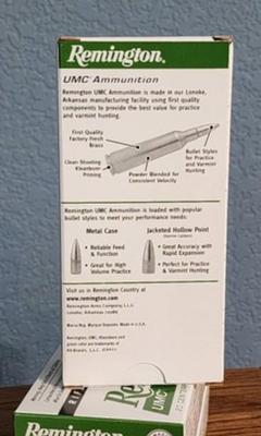 #8 (3) Brand New Boxes Of REMINGTON 223 Centerfire 50 Grain Firearm Cartridge Ammunition