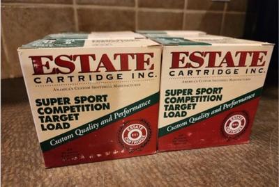 (6) Boxes Of ESTATE 12 Gauge 2 3/4" SHOTGUN SHELLS