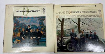 (2) Vintage Vinyl 33RPM Record Albums by The Modern Folk Quartet