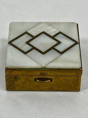 Vintage Brass Pill Box or Snuff Box