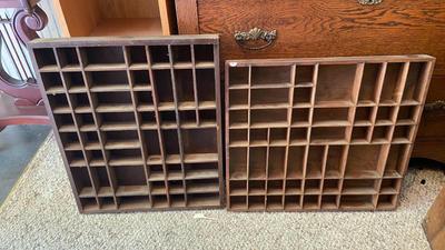 Vintage Wooden Knick Knack Shelves