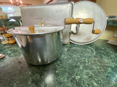 Vintage Popcorn Maker and Trays