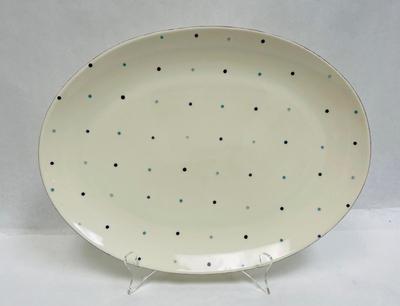Matceramica made in Portugal Ceramic platter Polka Dors
