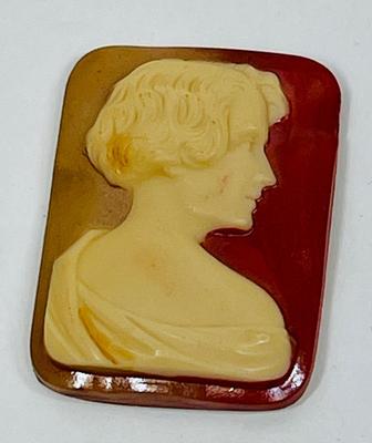 Acrylic Resin Vintage Rectangular Cameo