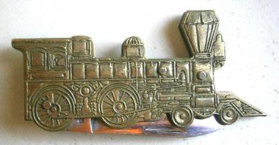 Figural Steam Locomotive Train Engine Pocket Knife