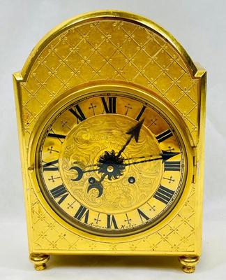 Andrea Huber Gold-tone Mantel Clock