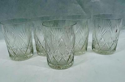 Lightweight Cut Crystal Glasses