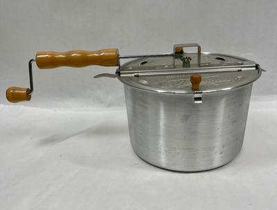 Vintage Genuine Whirley-Pop Stovetop Hand Crank Old Fashioned Popcorn Popper