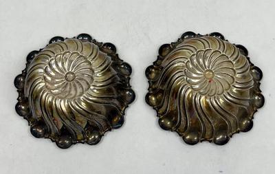 Pair of Silver Plated Swirl Design Bowls