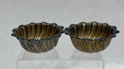 Pair of Silver Plated Swirl Design Bowls