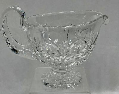 Chunky Lead Crystal Large Liquid Gravy Boat