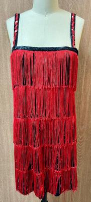 Flapper Dress Red & Black